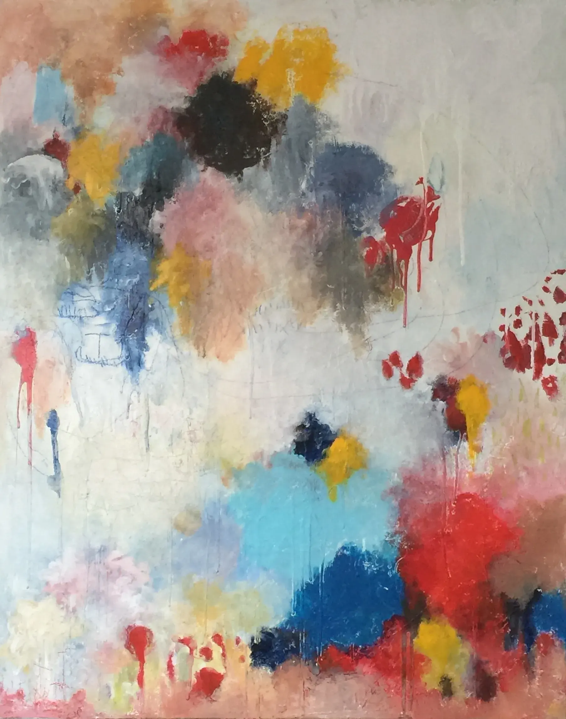 A wonderful abstract painting by Arrington Magny